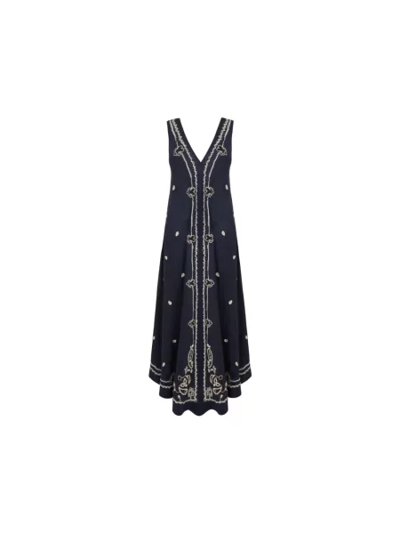 Sukienka maxi Parosh niebieska