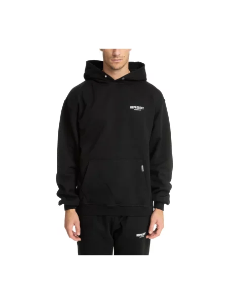 Bluza z kapturem Represent z kapturem z nadrukiem czarna