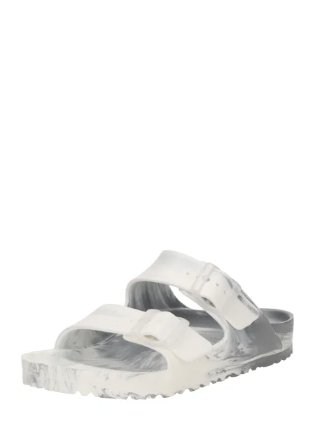 BIRKENSTOCK Saboți Arizona Essentials argintiu alb