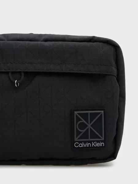 Косметичка Calvin Klein с принтом черная