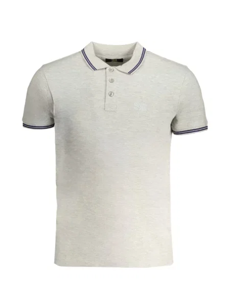 Tricou polo Cavalli Class melange gri