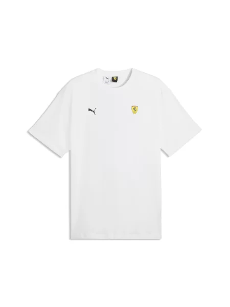 PUMA MÄ™ska koszulka Ferrari z grafikÄ… Akcesoria BiaÅ‚y S biała