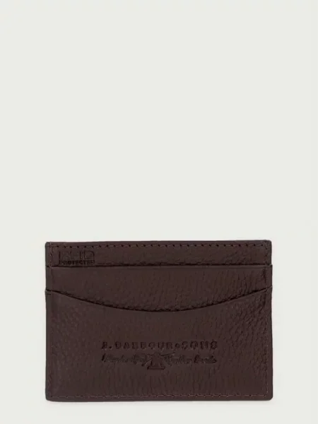 Barbour etui za kartice usnjeni rjava