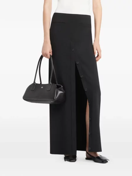 Fusta maxi Courreges lungă negru