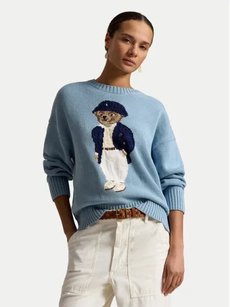 Polo Ralph Lauren Πουλόβερ Μπλε λευκό