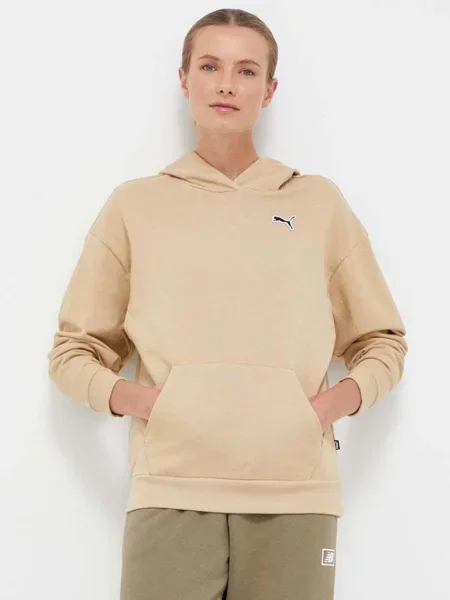 Puma mikina BETTER ESSENTIALS béžová