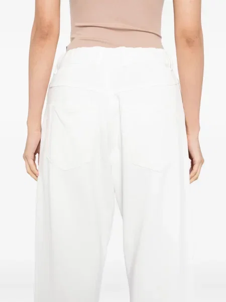 Pantaloni Mm6 Maison Margiela alb