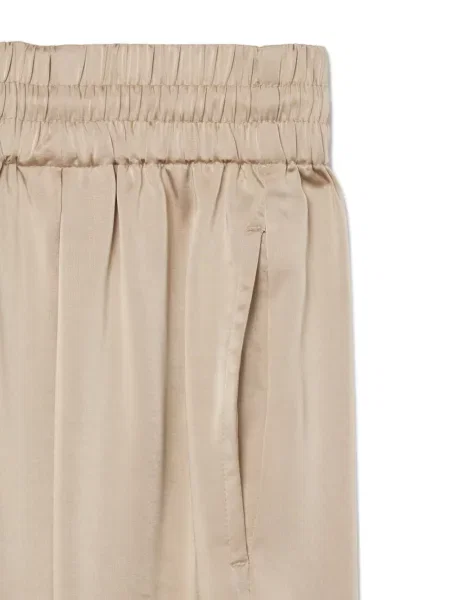 Pantaloni palazzo Lacoste plisat