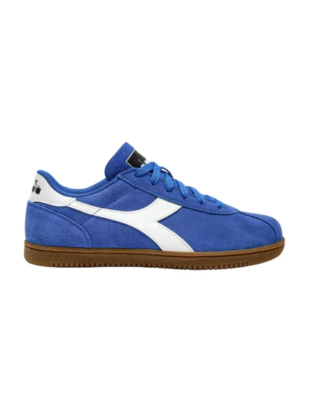 Sneakersy Diadora skórzane casual niebieskie