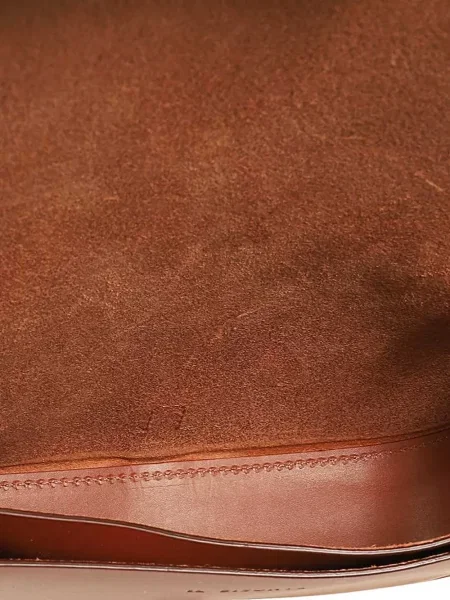 Geanta de piele Il Bisonte din piele maro