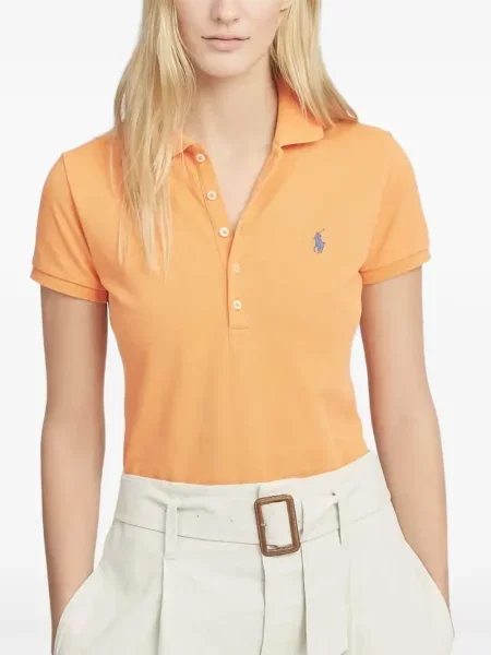 Pulover Polo Ralph Lauren cu decolteu rotund portocaliu