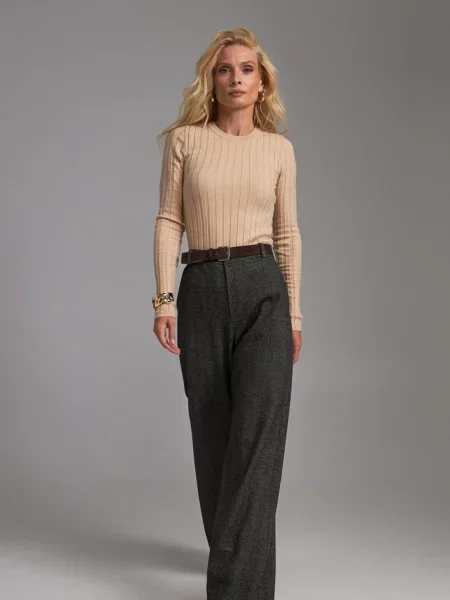 Штани палаццо TrikoBakh графіт бавовна/віскоза