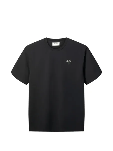 Květinové tričko Foret černé