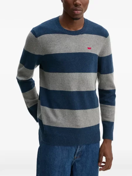 Scurt pantaloni scurți Levi's® cu broderie cu dungi alb