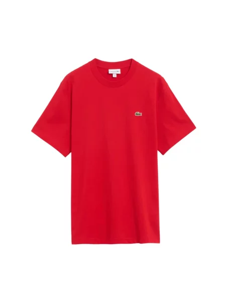Koszulka polo o kroju Regular Fit z czystej bawełny Lacoste czerwone