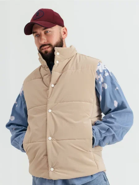 HARVEST Жилет з утеплювачем бежевий