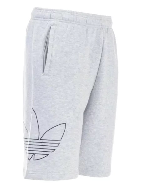 Pruhované krajkové pruhované tričko Adidas s vázáním šedé