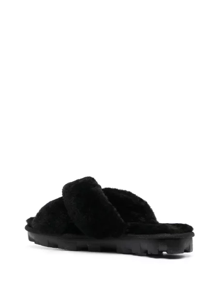 Papuci Ugg cu bretele negru