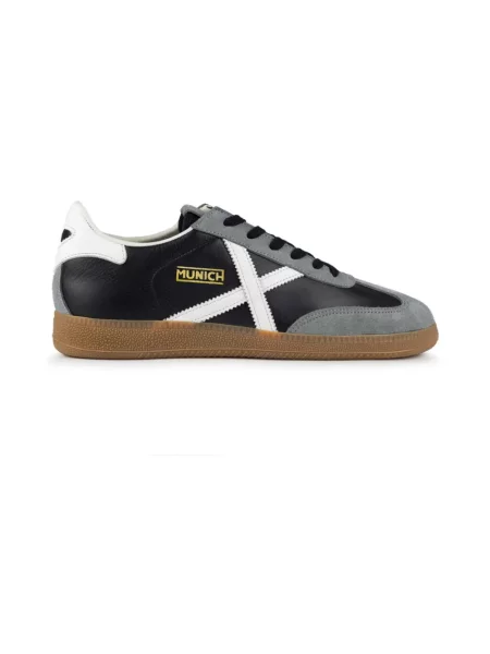 Sneakersy Munich klasyczne skórzane czarne