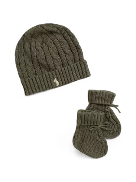 Czapka dziecięca Polo Ralph Lauren zielona