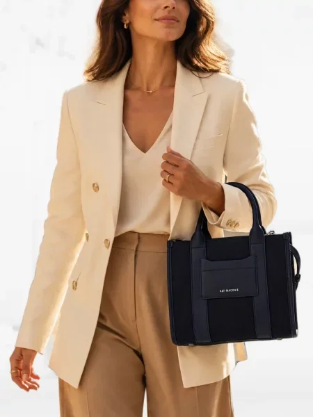 Geantă shopper Kat Maconie cu imagine albastru