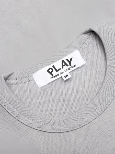 Μακρύς μπλούζα Comme Des Garçons Play με μοτίβο καρδιά γκρι