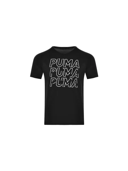 Tricou sport Puma cu autograf negru