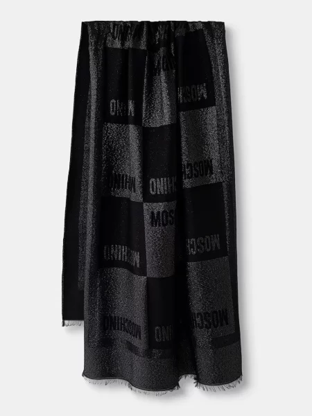 Moschino fular cu lână negru
