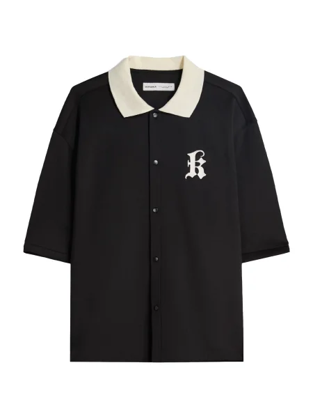 Bershka Košile černá bílá