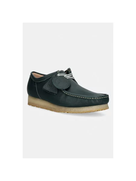 Półbuty Clarks zielone