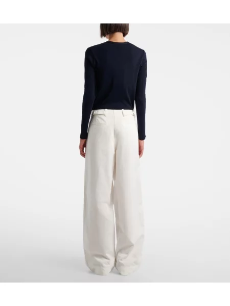 Pantaloni The Row alb