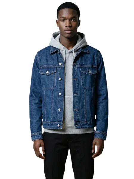 Дънково яке Replay черно