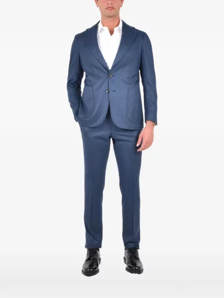 Costum Franzese Collection cu dungi de costum albastru