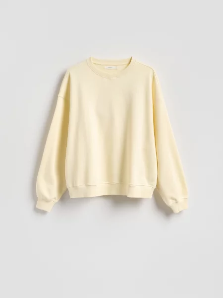 Reserved Однотонний світшот з високим вмістом нюдовий 