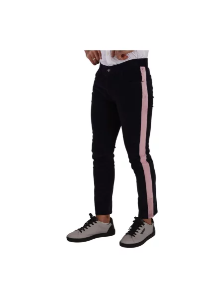 Skinny jeansy skinny Dolce And Gabbana sztruksowe czarne