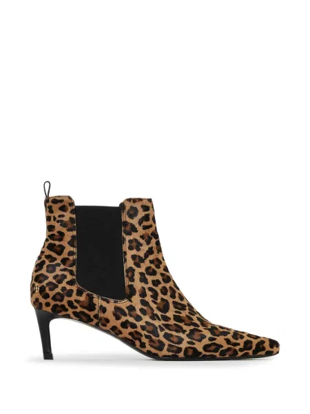 Botine Anine Bing cu imagine cu model leopard maro