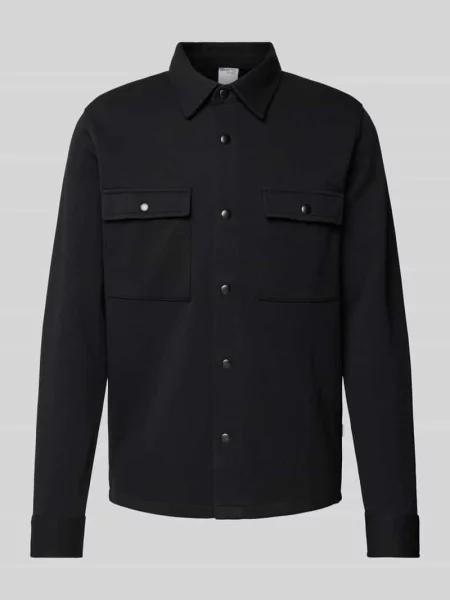 Kurtka koszulowa z na piersi model ‘JACKIE’ Selected Homme czarna