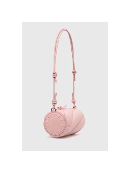 Fiorucci torebka skórzana Baby Pink Leather Mini Mella Bag różowy