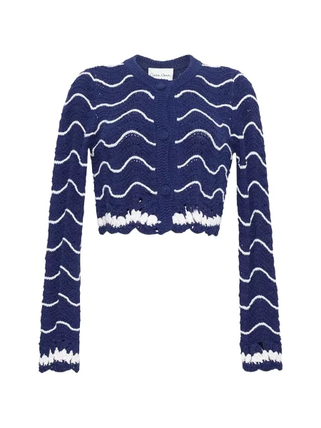 Cardigan Cara Cara tricotate albastru