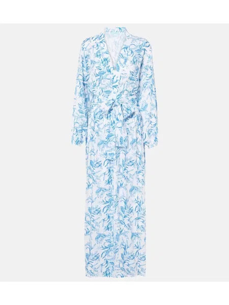 Rochie maxi Melissa Odabash cu imagine de costum albastru