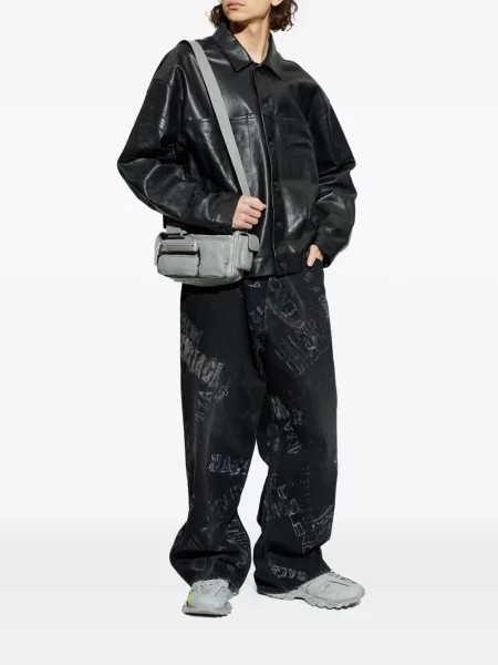 Geanta de piele Balenciaga negru