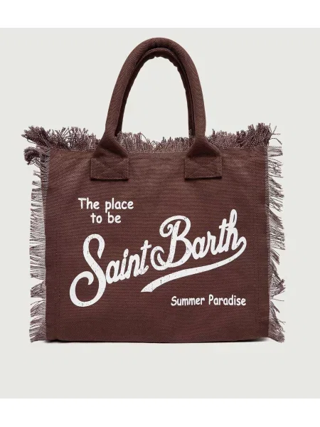 ST.Barth Geantă de plajă Vanity maro
