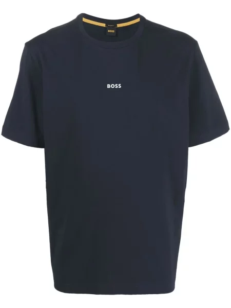 Tricou Boss cu imagine albastru