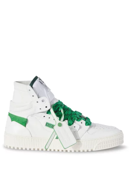 Sneakerși Off-white din piele alb