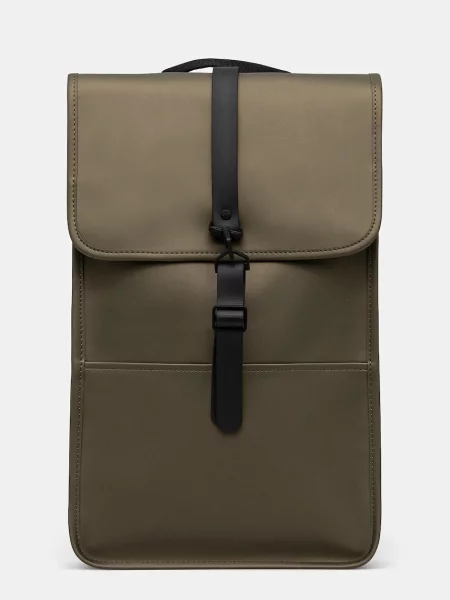Раница Rains Backpack W3 голям с изчистен дизайн зелено