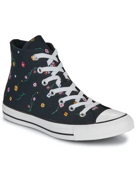 Superge Converse Chuck Taylor All Star s cvetličnim vzorcem črna