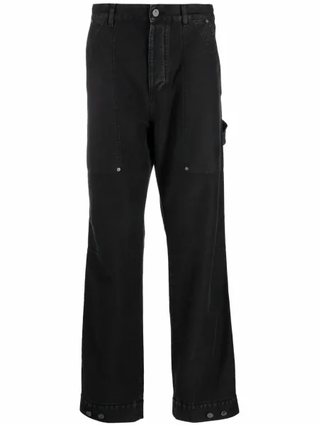 Pantaloni Palm Angels cu autograf negru