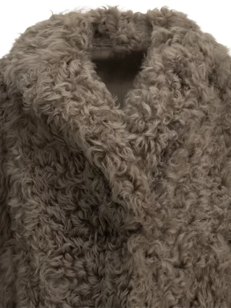 Haină din piele de oaie Blancha din piele de oaie