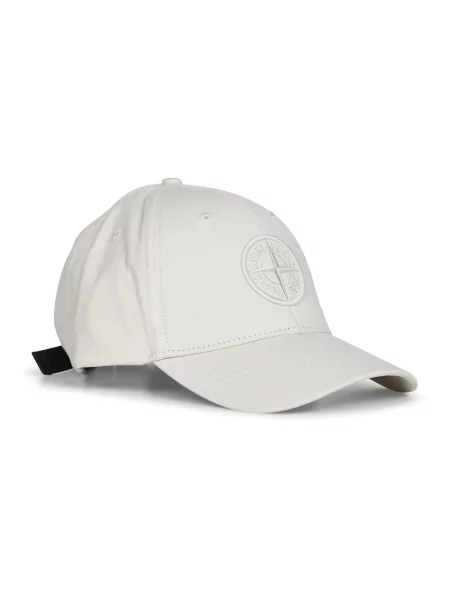 Czapka z daszkiem Stone Island biała