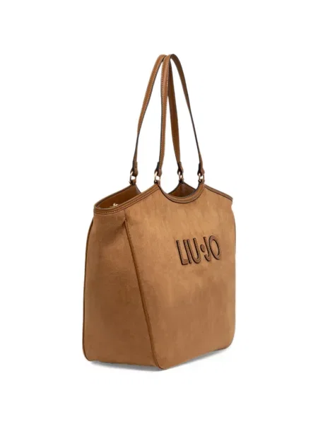 Geantă shopper Liu Jo cu autograf maro
